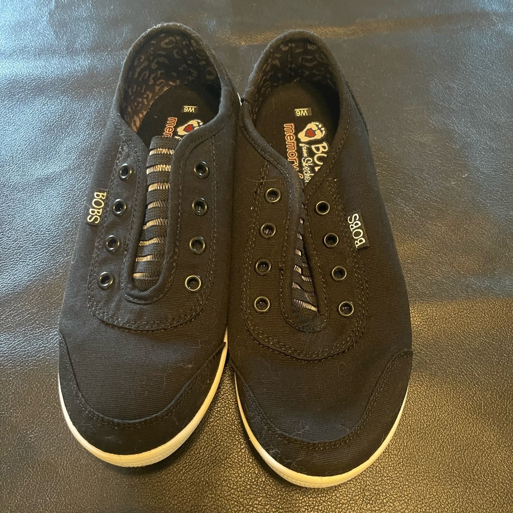 Skechers Women’s Black Slip-On Sneakers